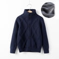 thumbnail image 2 of Posijego Boys School Uniform Cardigan Sweater Little Boys Long Sleeve Knitted Open Front Sweater Fall Winter, 2 of 3