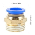 thumbnail image 2 of HOOWIFFY 4Pcs Pneumatic Quick Coupling Air Compressor Accessories Set Golden Connectors, 2 of 8