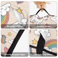 thumbnail image 6 of Unicorn and Star Beige Pattern Teens Toddler Nap Mat with Pillow, Sleeping Mat Bag for Preschool Daycare 59"x22", 6 of 6