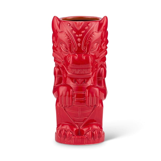 Taza Geeki Tikis Fantasy Series Red Dragon, 500 ml, cerámica