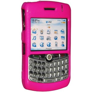 Premium Polished Hot Pink Snap On Hard Shell Case for BlackBerry 8300, BlackBerry 8320, BlackBerry 8330, BlackBerry 8300 curve, BlackBerry (Best Blackberry Curve Phone)