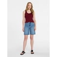 thumbnail image 3 of Time and Tru Women's Ribbed Tank Top, Sizes XS-XXXL, 3 of 6
