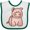 White and Green, variant on Inktastic Cute Little Pig Boys or Girls Baby Bib