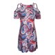 thumbnail image 5 of Vestido suelto casual de manga corta con estampado floral de moda de verano para mujer Fridja  bnh519, 5 of 5