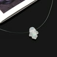 thumbnail image 5 of Necvior Fishing Line Choker Invisible Hamsa Hand Opals Pendant Necklace Gift for Women, 5 of 10