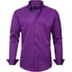 thumbnail image 1 of J.VER Camisas de vestir para hombre, camisa formal de manga larga, elástica, sin arrugas, informal, con botones, 1 of 4