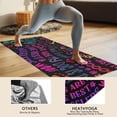 thumbnail image 4 of I Love My Dogs Art Hot Yoga Mat Towel Non Slip for Hot Yoga - Quick-Drying Yoga Mat Cover with 4 Corner Pockets with Travel Bag - Hot Yoga Towel Non Slip Grip Moisture Wicking Sweat 70"x26", 4 of 6