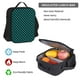thumbnail image 5 of Disketp Black And Teal Checkerboard Mochila Estampada de Gran Capacidad con Lonchera y Estuche, Set de 3 Piezas para Estudiantes, 5 of 7