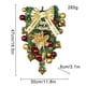 thumbnail image 3 of Decoración navideña colgante, corona decorativa para puerta, ventana, pared, ambiente festivo, dorado, 3 of 5