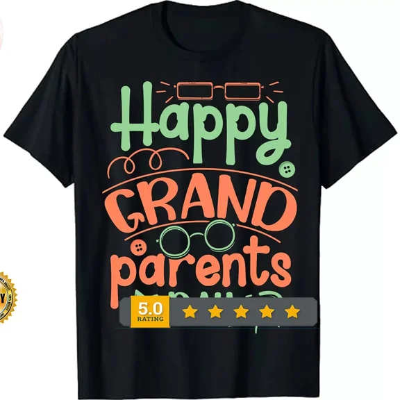 HOT-Camping Grandpa Funny HAPPY GRANDPARENTS DAY T SHIRT Size S-5xl