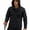 Black, variant on Men's Water-Resistant Hooded Softshell Jacket with Zip Pockets for Hiking Black L