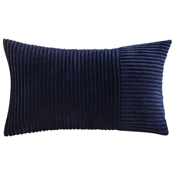 Birdeem Corduroy Splicing Pillowcase with Modern Style Living Room Sofa Cushion Border Solid Color Waist Pillow Cushion