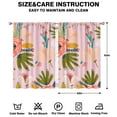 thumbnail image 2 of Elegant Floral Window Curtains 2 Panels 42x63 Inch, Rod Pocket Blackout Drapes for Bedroom and Living Room Decor, 2 of 2