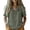 Army Green, variant on Summer Sales Womens Summer Tops Work‑Style Ruffled V‑Neck Pleated Short Sleeve Loose‑Fit Blouse Oversized Tshirts for Women Under 12$