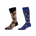 thumbnail image 2 of MeMoi Men's 2 Pair Pack Novelty Animal Crew Socks - Mens - Male, 10-13, Gray, 2 of 3