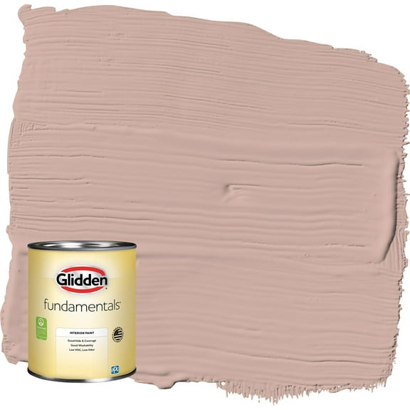 Glidden Fundamentals Velveteen Crush / Pink Eggshell Interior Paint, 1 Quart