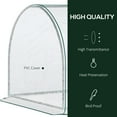 thumbnail image 4 of Outsunny 8.2' x 3.3' x 2.6' Portable Mini Greenhouse Outdoor Gardening Tunnel Shed Plant Growth Warm House w/ Roll-up Doors, Transparent PVC Cover, 4 of 10