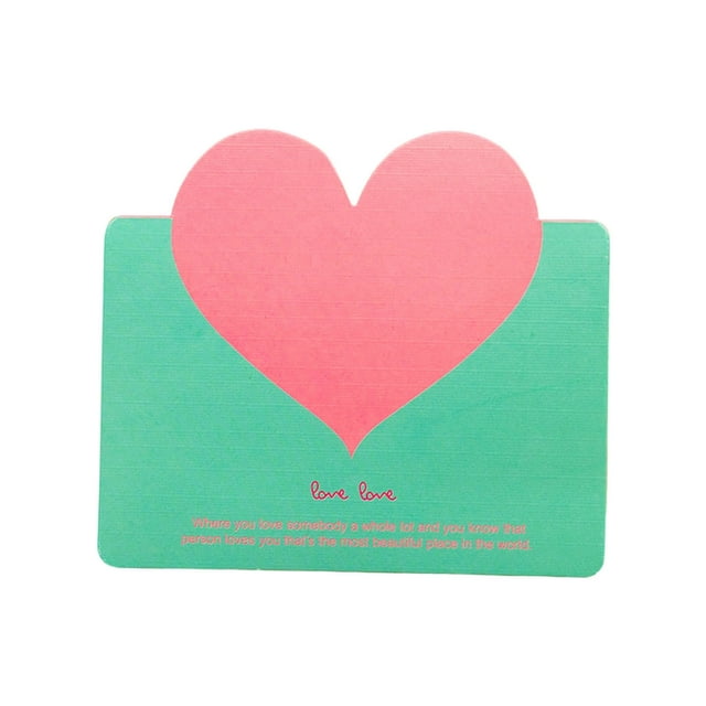 1Pcs Valentine's Day Paper Engraved Greeting Card Birthday Surprise Greeting Card Retro Holiday Message Wishes Card
