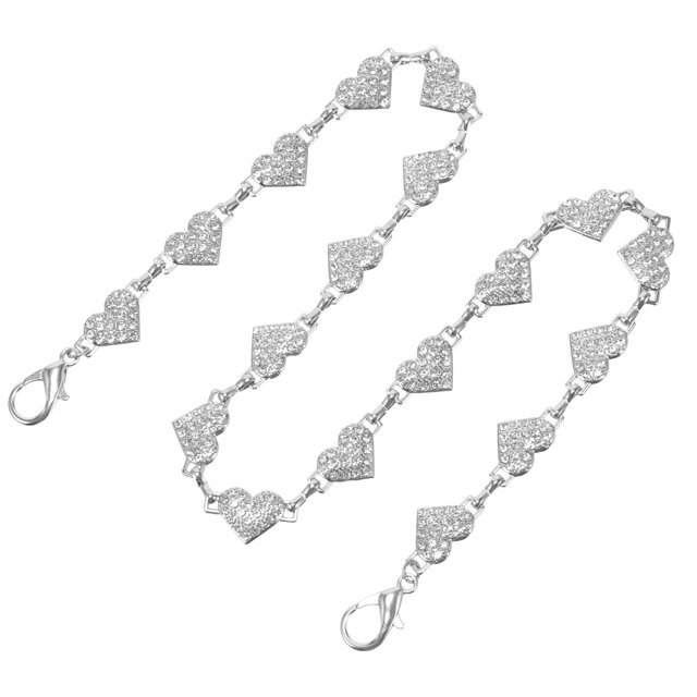 Cadena de aleación para bolso, correa para bolso con diamantes de imitación, cadena de repuesto para bolso de hombro