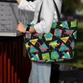 thumbnail image 6 of Rocae Geometric Dinosaur for Large Women's Waterproof Beach Bag Tote with 7 Pockets Pool Bag for Travel Gym Vacation, 6 of 6