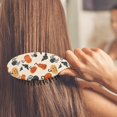 thumbnail image 3 of Halloween Pumpkin Spider Bat Pattern Hair Brush,Girls Detangling Hair Brush,Glide Through Tangles with Ease for Wet & Dry Hair,8.8"X2.8", 3 of 7