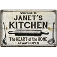 thumbnail image 1 of JANET'S Kitchen Farmhouse Sign 16 x 24 Matte Finish Metal 116240033048, 1 of 1