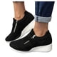 thumbnail image 2 of Zapatos para mujer, moda informal, plataformas, cuñas, zapatillas de deporte con cristales, suela antideslizante, zapatillas para correr, botas vaqueras., 2 of 4