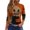 Complexion, variant on Halloween Tops for Women, 3/4 Sleeve Round Neck with Ghost Moon Print, Casual Fall Graphic Tee,Army Green 3XL