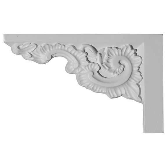 Ekena Millwork 12"W x 7 7/8"H x 7/8"P Ashford Stair Bracket, Left