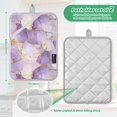 thumbnail image 6 of Yayeee Pot Holders Kitchen Heat Resistant with Pockets 7"x9.8" Cotton Oven Cooking Hot Pads, Pastel Purple Marble Pattern, 6 of 7
