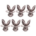 thumbnail image 4 of 6pcs Napkin Rings Thanksgiving Party Napkin Holders Metal Rabbit Serviette Rings, 4 of 8