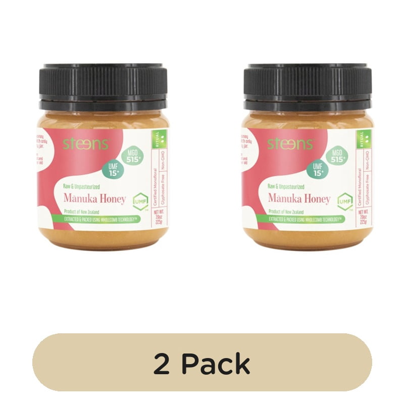 Steens MGO 515 UMF15 Manuka Honey 225g, British Import (Pack of 2)