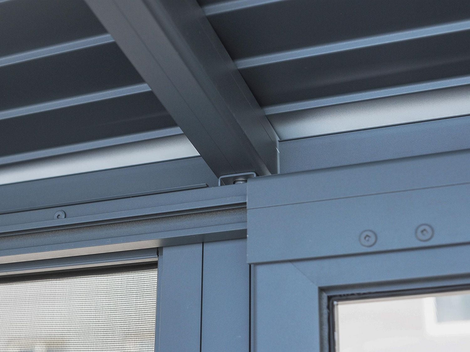 Gazebo Penguin Florence Add-A-Room with Metal Roof 10 ft. x 12 ft. in Slate