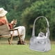 thumbnail image 4 of Bolsa de malla de nailon transparente para gatos, portátil, plegable, con un solo hombro, para mascotas, 4 of 6