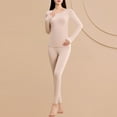thumbnail image 3 of STETMN Women's Underwear Thermal Sets Long Sleeve Top and Leggings Pants Lightweight Base Layer Bottom Outfits, 3 of 8