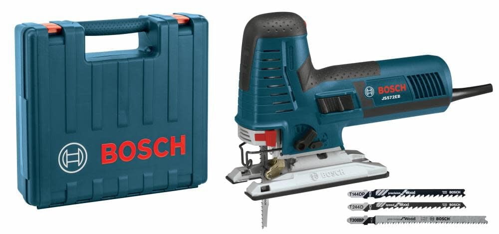 Restored Bosch JS572EBK-RT 7.2 Amp Barrel Grip Jig Saw Kit (Refurbished)