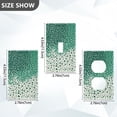 thumbnail image 7 of Yayeee Blank Wall Plate Cover 1-Gang 4.5"x2.7" Home Unused Decorative Outlet, Green and White Pattern, 7 of 7