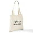 thumbnail image 6 of CafePress - World's Greatest Mom Tote Bag - Unisex Canvas Tote Bag, Beige, 1-Piece, 6 of 6