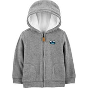 Simple Joys by Carter's Toddler Boys' Hooded Fleece Jacket with Sherpa Lining