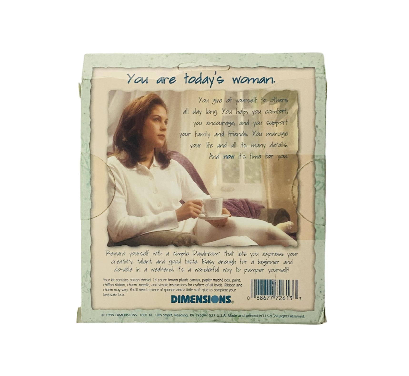 Dimensions Daydreams Summer Leafs Cross Stitch Keepsake Box Kit #72613