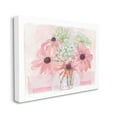 thumbnail image 3 of Stupell Industries Delicate Pink Flower Blossoms Bouquet Doily Vase Graphic Art Gallery Wrapped Canvas Print Wall Art, Design by unknown, 3 of 5