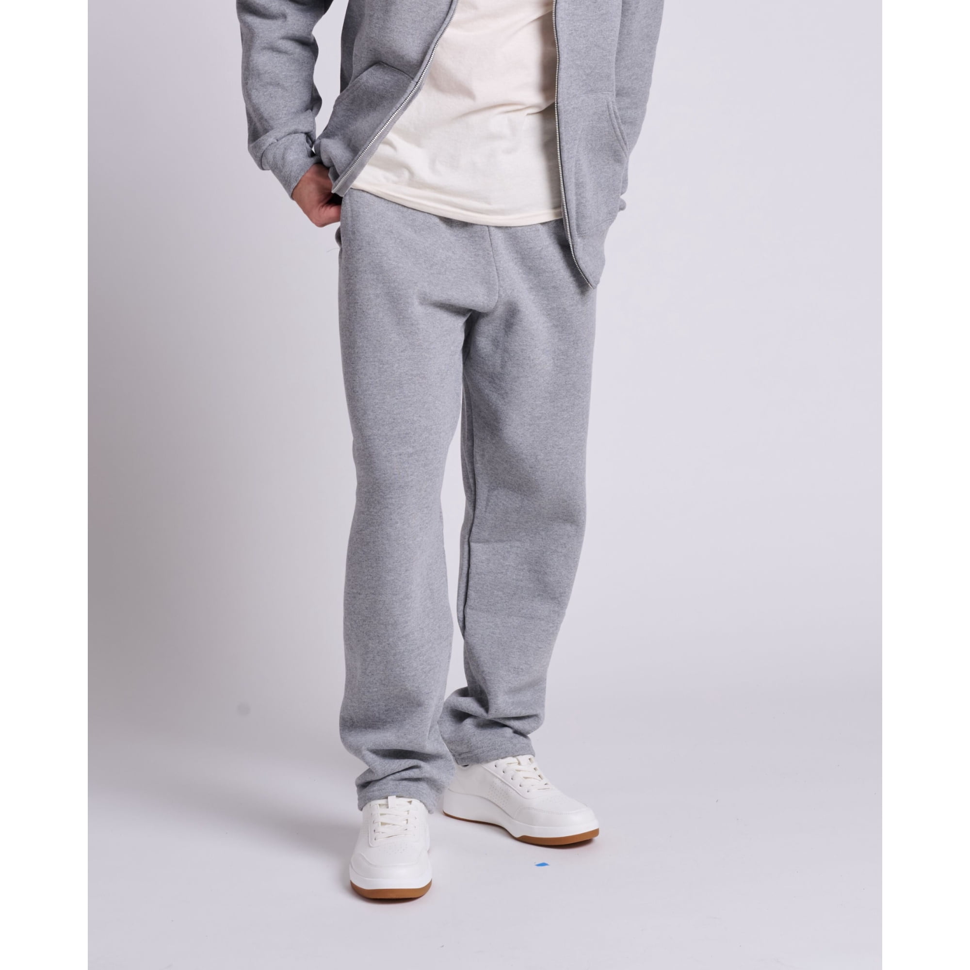 Russell Athletic Men's and Big Men's Dri-Power Fleece Open Bottom Sweatpants, Moisture Wicking, Mid-Weight Cotton Blend, Sizes S-4XL