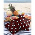 thumbnail image 3 of Pack of 2 Outdoor Pillow Covers, Winter Christmas Tree Red Black checkered Waterproof Square Throw Pillowcase Cushion Decorative Pillow Covers for Couch Patio Tent, 16x16 in, 3 of 6