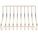 thumbnail image 1 of Soporte para libros en forma de S, estantería de hierro forjado, soporte para almacenamiento de archivos para oficina en casa, oro rosa, 1 of 14