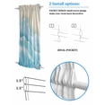 thumbnail image 3 of Blue Beige Blackout Curtains, French Door Curtains for Door Window, Summer Beach Privacy Drapery for Patio/Sidelight Doors, 1 Panel with Tieback, 54 x 72 Inches, 3 of 6