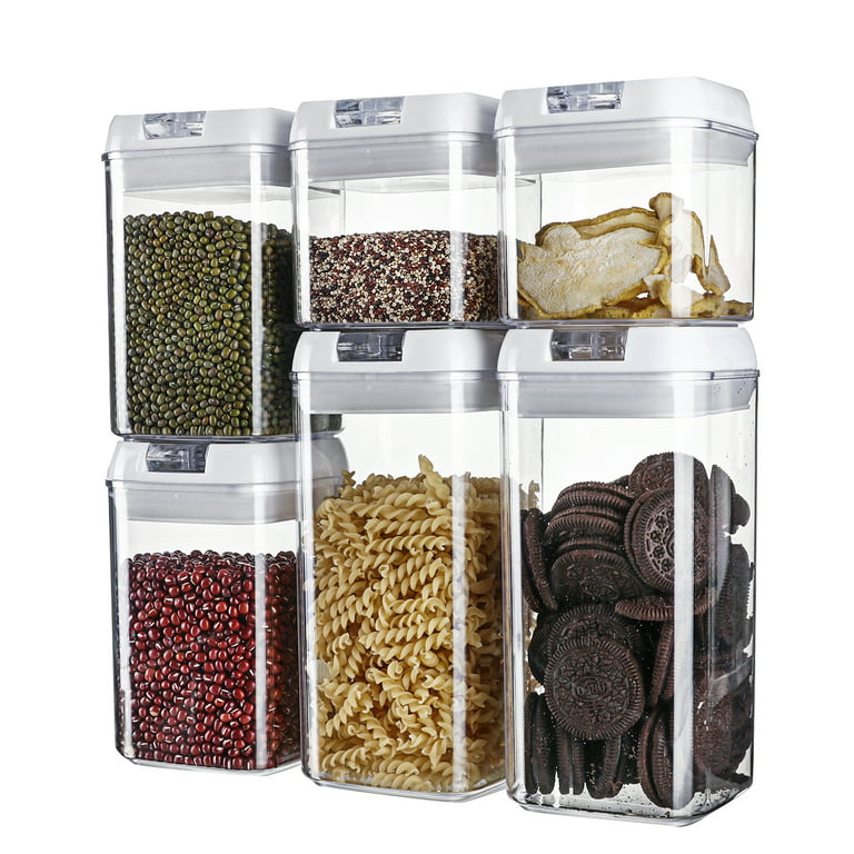6 Pcs Airtight Food Storage Containers, BPA Free for Sugar, Flour