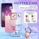 thumbnail image 4 of (3 en 1 para Apple iPhone 14 Pro Funda con purpurina brillante para mujeres y niñas Brillante Chica Brillante Bling Funda de teléfono Lindas flores Diseño floral con soporte para anillo Bonitas, 4 of 8