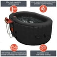thumbnail image 2 of ALEKO 145 Gallon 2 Person Black Oval Inflatable Jetted Hot Tub with Cover, 2 of 10