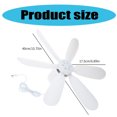 thumbnail image 3 of USB Fan 5V1A Ceiling Fan 6Leaves for Camping and Travel Tent Fan 5V 5W Quiet Operate, 3 of 9