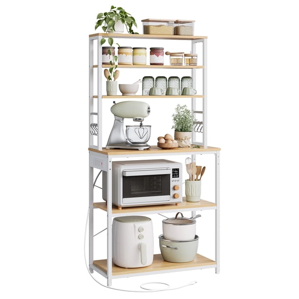 Cafetería Bakers Rack VASAGLE con estantes de almacenamiento de 6 niveles UKKS119Y01